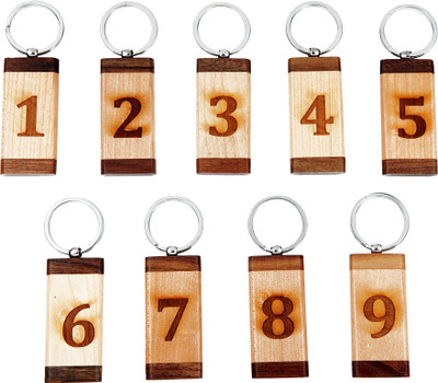 BLESSINGS 1-9 Number Set Key Chain