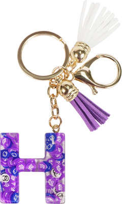 CRAFT STUDIO Fruit slices Resin Alphabet H Initial letter keychain for Boys & Girls Key Chain