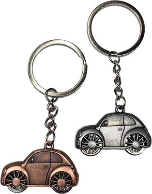 sky enterprises Silver colour Car Design Key Chain (Multicolor) pack 1 Key Chain