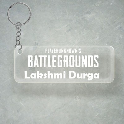 SY Gifts PUBG Design With Lakshmi Durga Name Key Chain