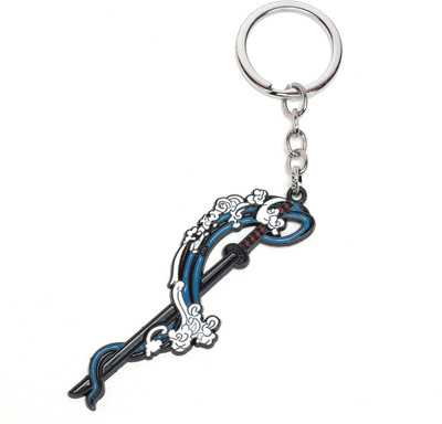 Daiyamondo Demon Slayer Tanjiro Water Metal Sword Keychain One Sided quality Anime Keychain Key Chain