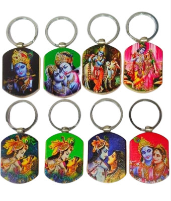 BLESSINGS Set Of 8 Radha Krishna Key Chain