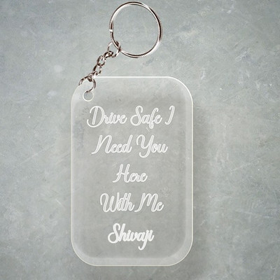 SY Gifts D2 Drive Safe Keychain With Shivaji Name Key Chain