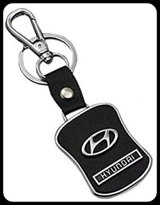 gtrp Trendy-Hyundai Leather Black Key Chain Key Chain