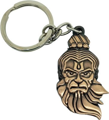 ChalleWale Fearless Ram Bhakt Bajrangbali With Copper Charm- A Guardian of Faith Key Chain