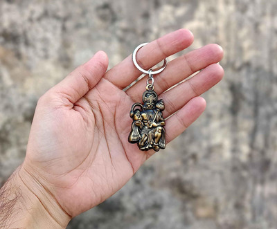 gtrp Hindu Lord Bajrangbali Hanuman idol Monkey God of Devotion Key Chain Key Chain