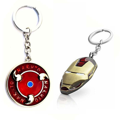 ShopTop Iron Face and Spinning round Naruto Key Chain