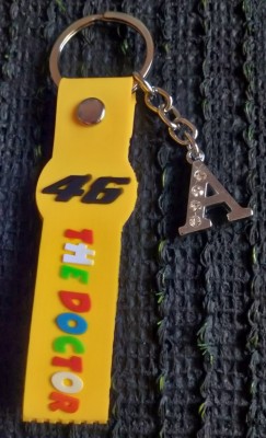 ShopTop VR 46 yellow pvc and M letter Key Chain