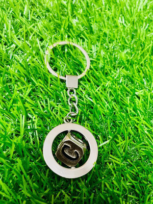 GKM Alphabet C rotating premium quality keychain for men & woman Key Chain