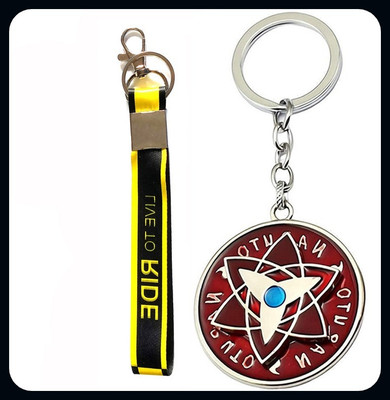 Meeko.com Live to drive and naruto spinning keyring for men and women-A Key Chain