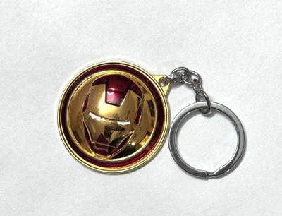 SHRI JI Highquality Metal Iron Man Face Keychain | Rotating and Spinning Keychain Key Chain
