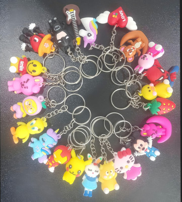 HAILEY QUEEN Kids cartoon characters keychain for bag/Purse (22Pcs) Key Chain
