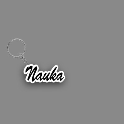 SY Gifts SYG Nauka Name Keychain White And Black Key Chain