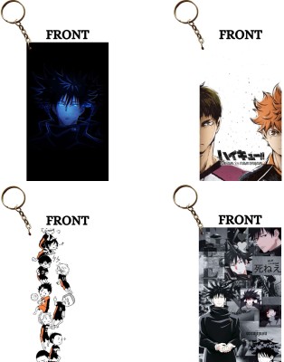 Hariyaali Enterprises LLP MEGUMI MANGA × HINATA WAKATOSHI Unique Style 4 pcs Combo Key Chain