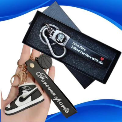 NSV Combo Of Drive Safe I Need Your Here With Shoes Car & Bike Keychain Key Chain