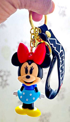 OFM Cute Cartoon Micky Mouse Character Premium Quality With Rubber & Belt Key Chain