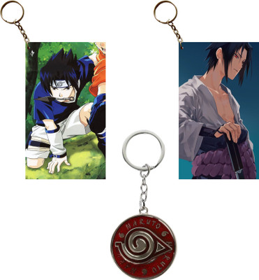 Hariyaali Enterprises LLP Naruto SASUKE CHILD TO STRONG NINJA Spinning Unique Style 3 pcs Combo Key Chain