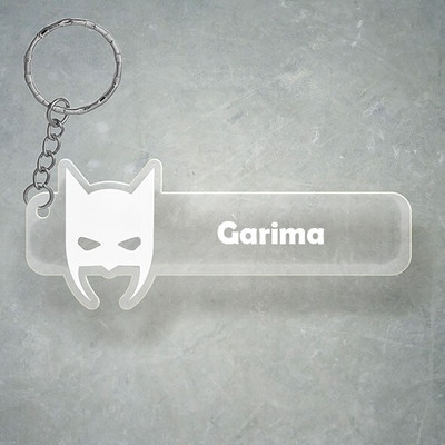 SY Gifts D2 Batman Keychain With Garima Name Key Chain
