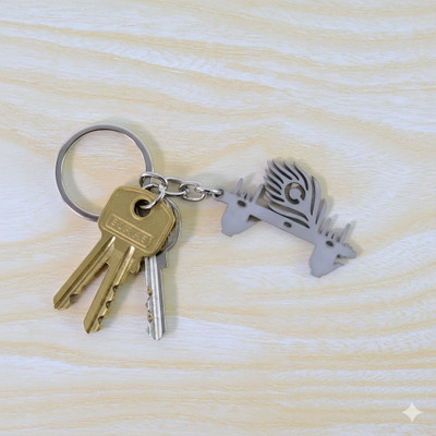 Shopti Flute Metal keychain Key Chain