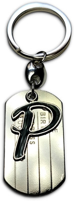 swagtreg Alphabet P Metal Key Chain