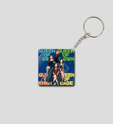 Special Trend Hub Crowned With Confidence Queen Of Era Printed Keychain Pack of 2 Key Chain