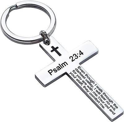 Artisans Crafted Psalm 23:4 – Fear No Evil Faith Keychain Key Chain