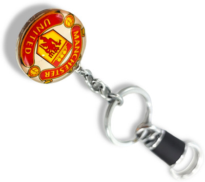 Jdp Novelty manchesterunited Football Team Glass Keychain with Hook Key Chain