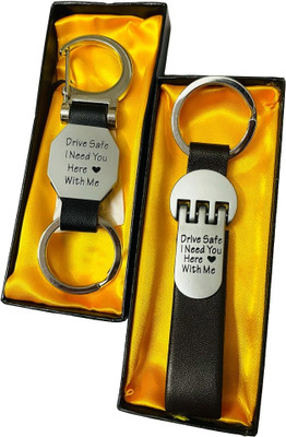 GKM Drive safe i need you here combo set keychain for gifting Key Chain