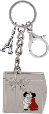 MGP FASHION Mini Photo Frame Keyring Pendant Couple Gift Valentine's Day Eiffel Tower Key Chain