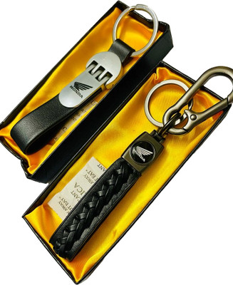 GKM Stripped Honda Bike with cut design keychain set keyring Key Chain
