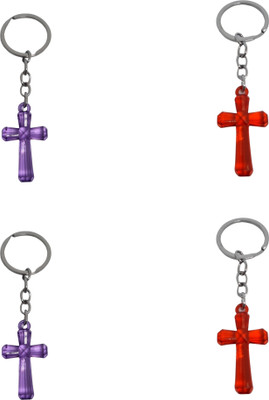BLESSINGS Set Of 4 Cross E Key Chain
