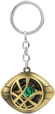 Rozti Avengers Dr Strange Eye Green Stone Key Chain & Key Ring for Bike & Car Key Chain