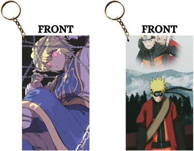 Hariyaali Enterprises LLP KURAPIKA CHAINS X NARUTO JIRAYA MEMORIES Unique Style 2 pcs Combo Key Chain