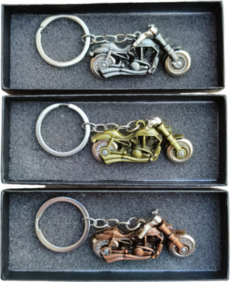 MYV Combo Of Royal Bullet Antique Racing Bike Key Chain (Pack Of 3) Key Chain
