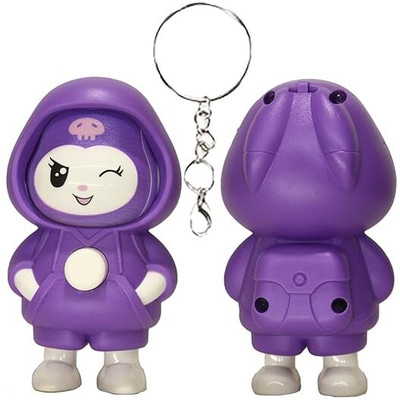 Bodytech Face Changing Keychain with 3 Expressions 3D Cartoon CharacterToy Key Holder Key Chain