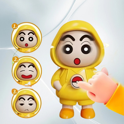 Elecsera Keychain Cartoon Shinchan Face Change Fun Gift Collectible Key Chain