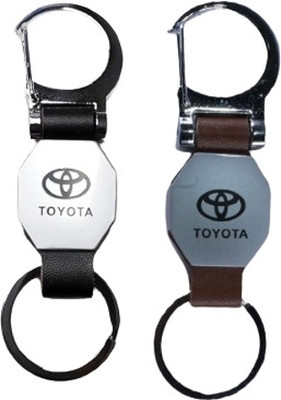 MAG BEE Styling Car Toyota D'Hook Keyring Compatible with Combo Pack of 2 Car Key Chain