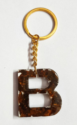 IG Crafter Ultra Shiny Natural Rose Petals used B Alphabet Key Chain