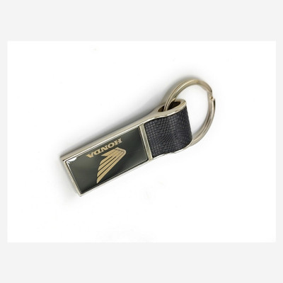 Jdp Novelty Metal Leather Keychain for Your Bikes. Black Colour Key Chain