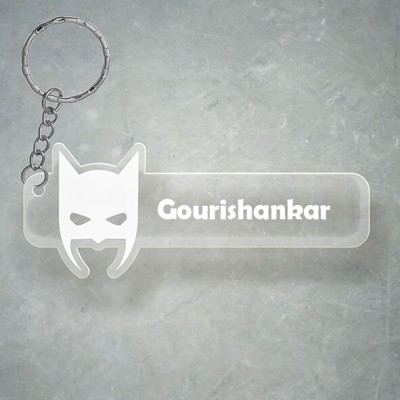 SY Gifts D2 Batman Keychain With Gourishankar Name Key Chain