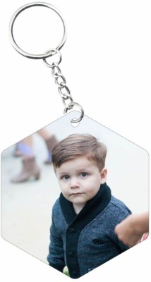 ROYALCHOICE New Hexagon Shape Both Side Printable Key Chain