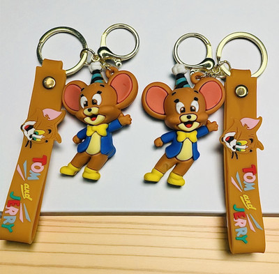 cutieclicks Delightful Party Jerry Mouse Keychain Duo - Tom & Jerry Fun (Set of 2) Key Chain