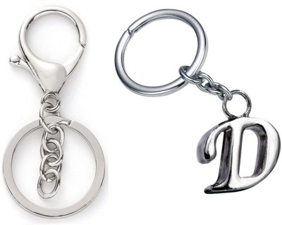 Newview D Alphabet chain Hook Keyring Keychain for Bike Car House Office Home Key Chain Key Chain