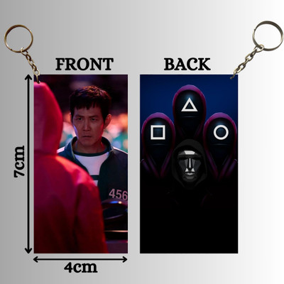 Hariyaali Enterprises LLP Squid Games INTENSE FACE OFF SEONG GI HUN Key Chain