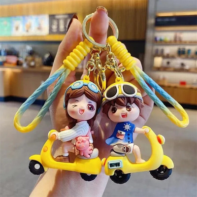 GT Gala Time New Cute 3D Rubber Couple Keychain Elegant & Adorable design Premium Lovers Key Chain