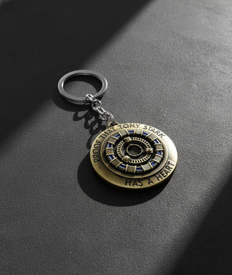 Electro Cloud Iron Man Arc Reactor Keychain | Proof That Tony Stark Has a Heart (Gold) Key Chain