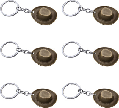 BLESSINGS Set Of 6 Golden Hat Key Chain