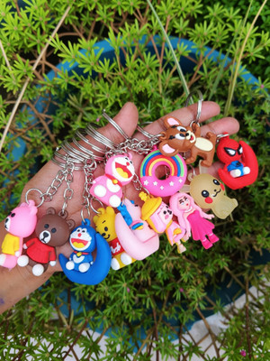 Wolcentra Pack 12 key Chain cartoon Key Chain