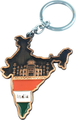 Key Era India Map Double Side Key Chain