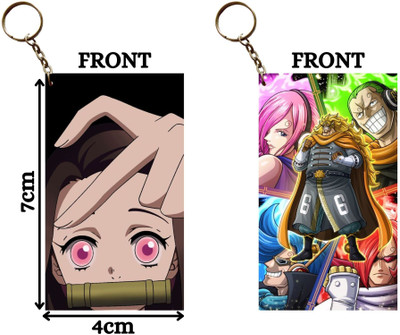 Hariyaali Enterprises LLP NEZUKO CUTE HEART X GERMA 66 EVIL ORGANISATION Unique Style 2 pcs Combo Key Chain